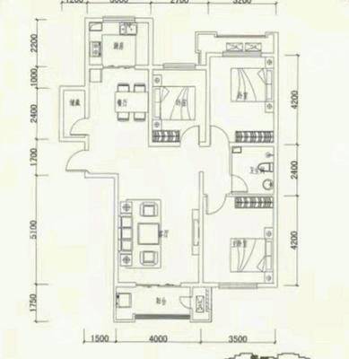 万泰丽景东区3室2厅1卫126㎡