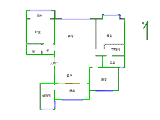 天成名著三期3室2厅2卫123㎡