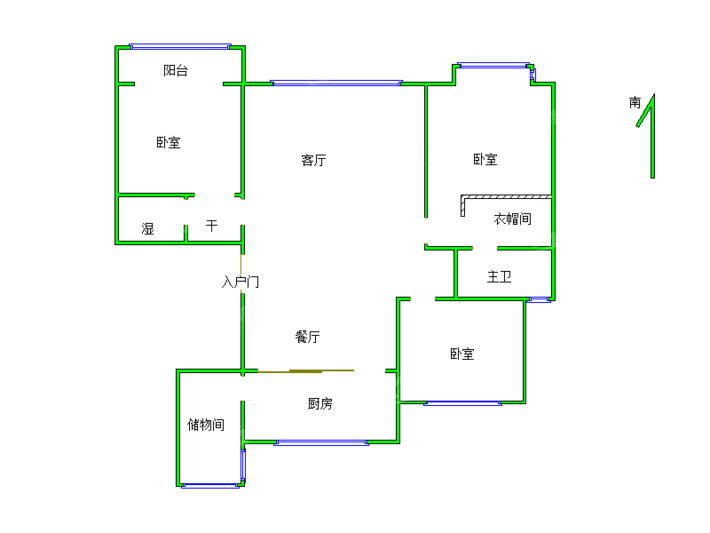 天成名著三期3室2厅2卫123㎡