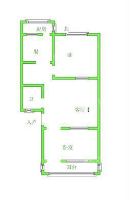 朝阳一区2室2厅1卫63㎡