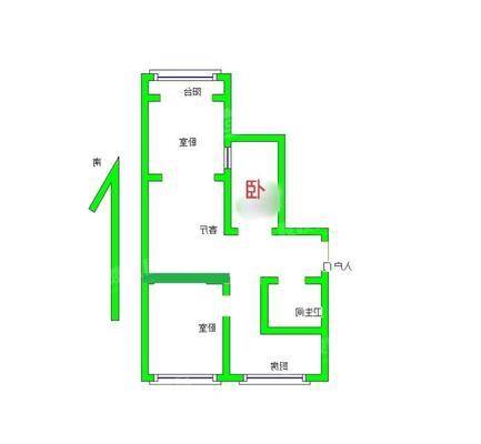 大化一区东院3室1厅1卫75㎡