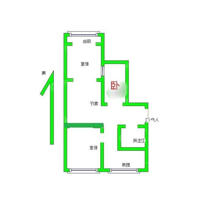 大化一区东院3室1厅1卫75㎡