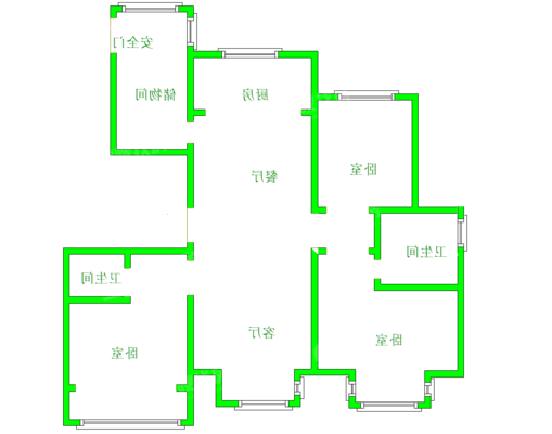 天成明月洲东区3室2厅2卫139㎡