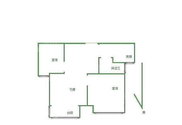 荣盛香堤荣府2室1厅1卫75㎡