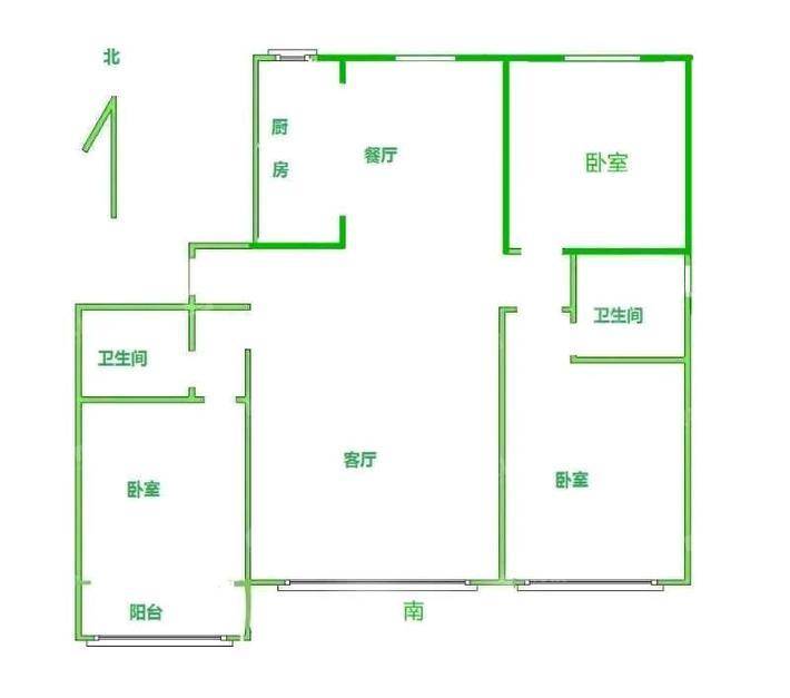 天成熙园三期3室2厅2卫116㎡