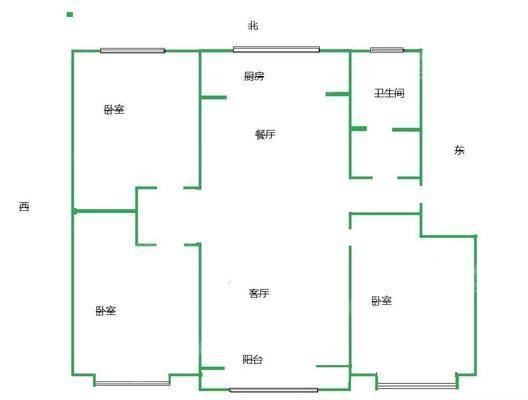世纪福邸3室2厅1卫117㎡