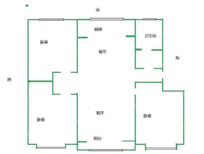 世纪福邸3室2厅1卫117㎡