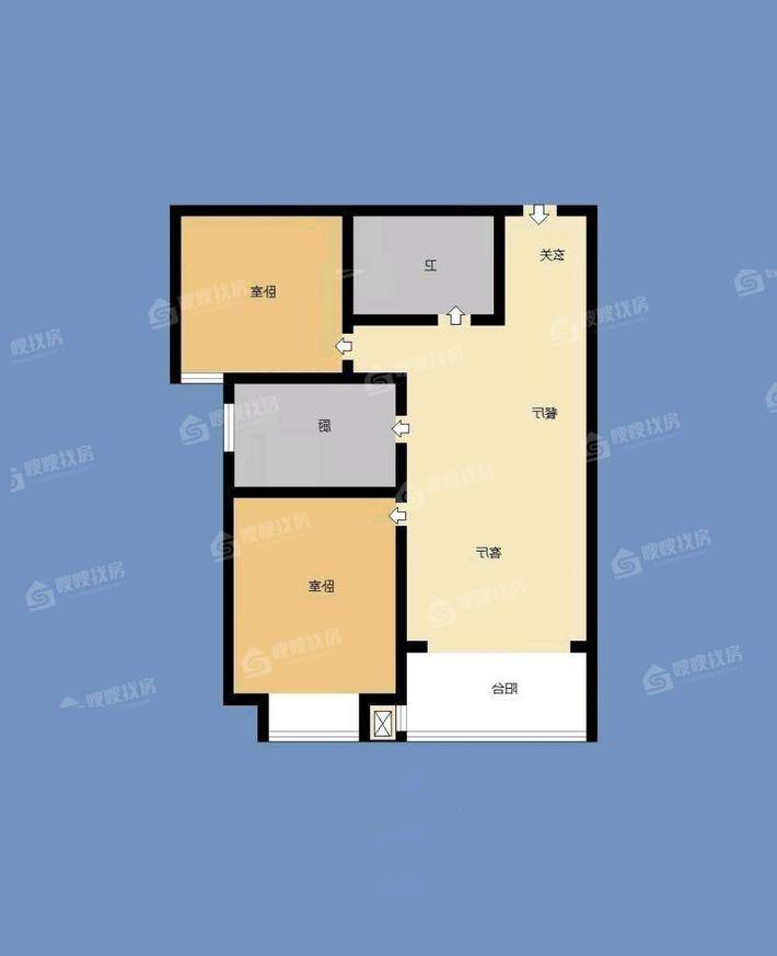 三里家园2室1厅1卫81㎡