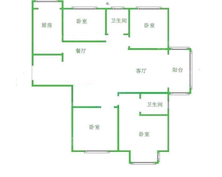 嘉禾一方二期4室2厅2卫155㎡