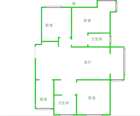 嘉禾一方一期3室2厅2卫138㎡