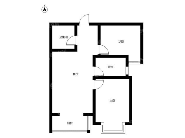 三里家园2室1厅1卫87㎡