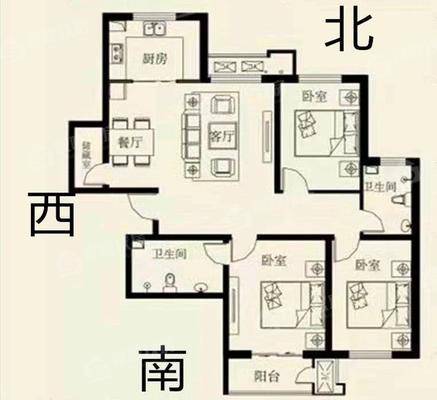 万泰丽景西区3室2厅2卫131㎡