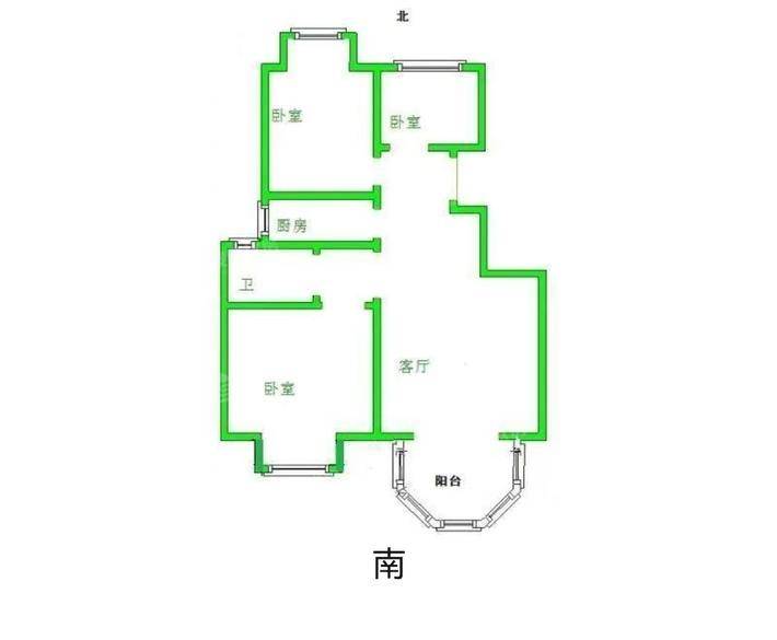 泰和世家（南区）3室2厅1卫95㎡