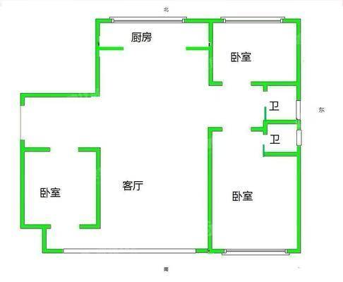 荣盛君兰苑3室2厅2卫122㎡