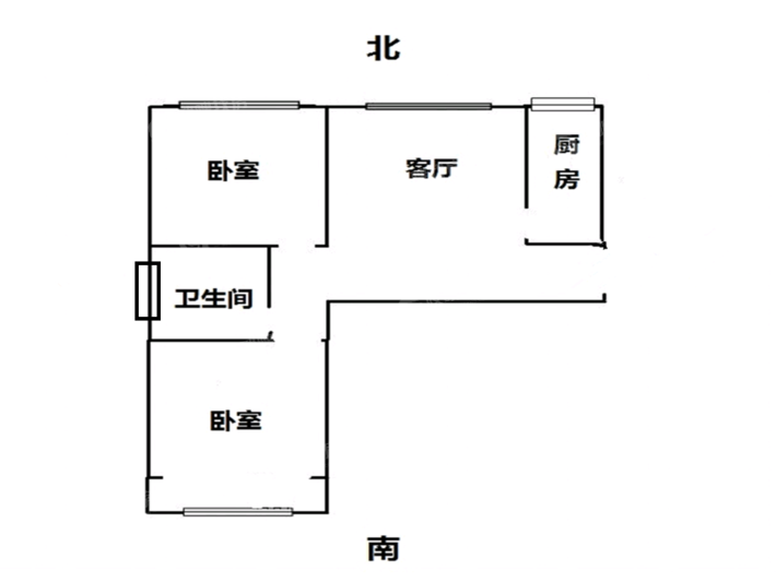 众和凤凰城2室2厅1卫84㎡
