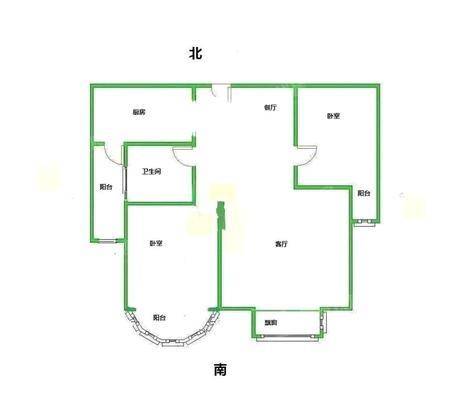贻成御景国际2室2厅1卫99㎡