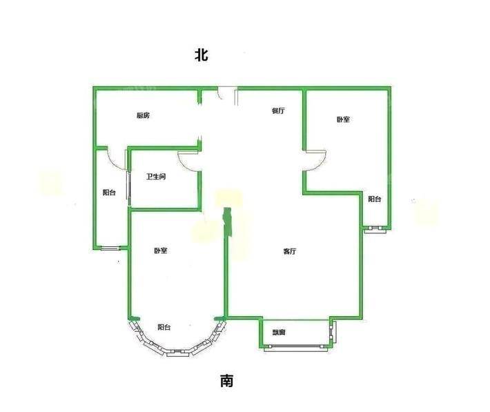 贻成御景国际2室2厅1卫99㎡
