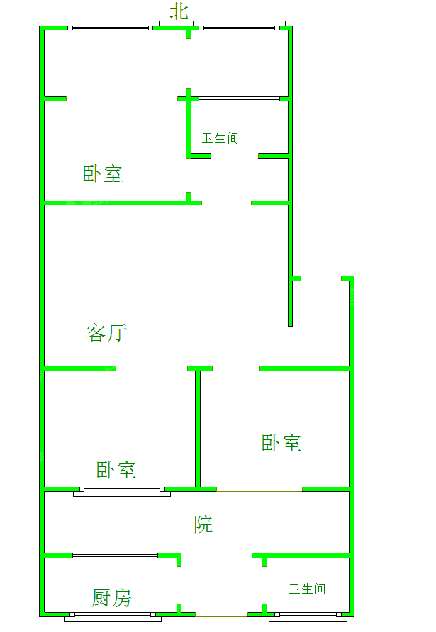 沧州供电公司炮团小区3室2厅1卫101㎡