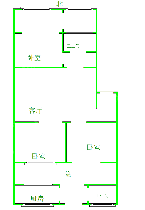 沧州供电公司炮团小区3室2厅1卫101㎡
