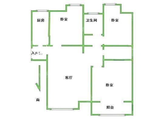 阿尔卡迪亚锦绣天地B区3室2厅2卫108㎡