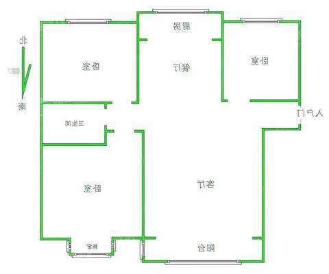 塞纳左岸3室2厅1卫127㎡
