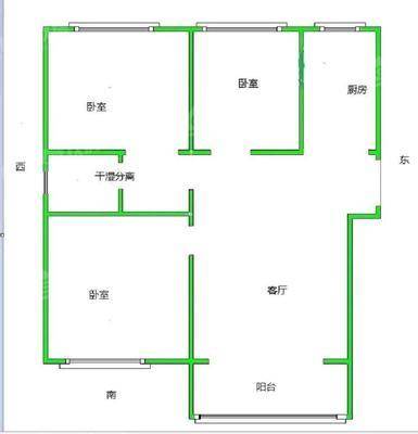 金域华城（金茂府）3室2厅1卫108㎡
