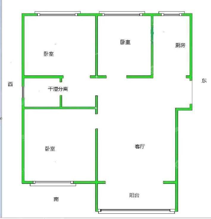 金域华城（金茂府）3室2厅1卫108㎡