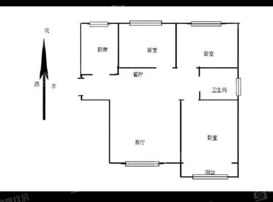 流津时代南区（9）3室2厅1卫102㎡