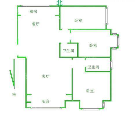 天成明月洲东区3室1厅1卫133㎡