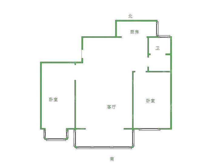 嘉禾一方二期2室2厅1卫96㎡