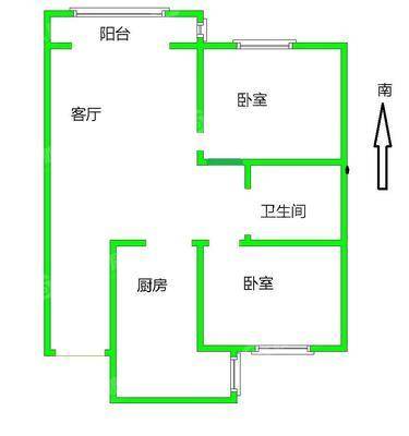 碧桂园江山樾2室2厅1卫89㎡