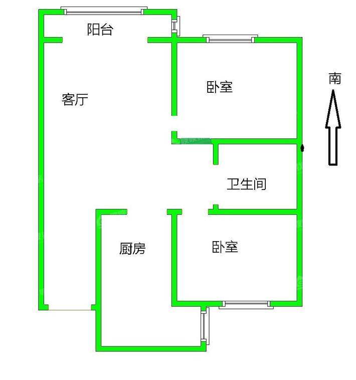 碧桂园江山樾2室2厅1卫89㎡