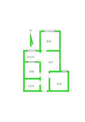 万润绿景园2室2厅1卫56㎡