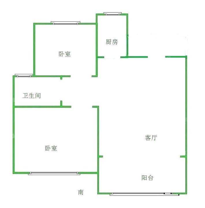 大运河新村（安运佳苑）2室2厅1卫92㎡