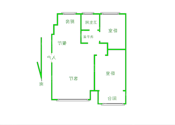 阿尔卡迪亚锦绣天地B区2室2厅1卫81㎡