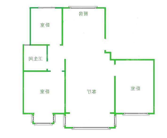 印象青城3室2厅1卫123㎡