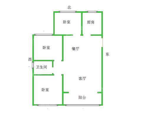 荣盛香堤荣府3室2厅1卫104㎡