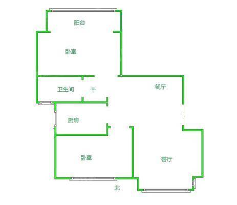 荣盛阿尔卡迪亚新儒苑2室2厅1卫90㎡