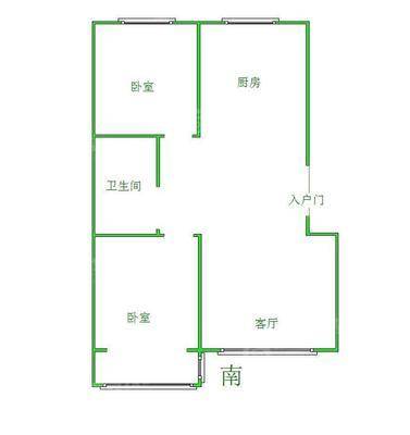 颐和家园2室2厅1卫92㎡