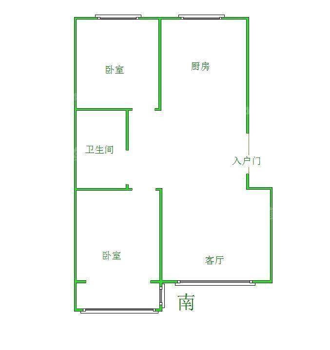 颐和家园2室2厅1卫92㎡