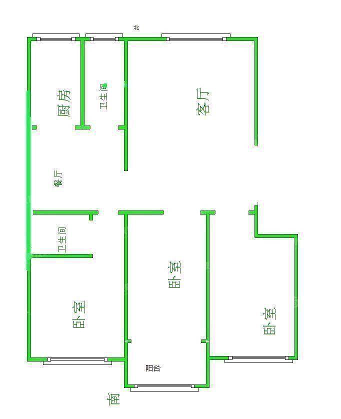 通翔园3室2厅2卫144㎡