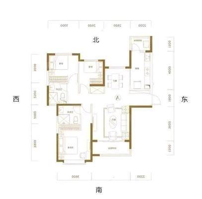 恒大悦府3室2厅2卫134㎡