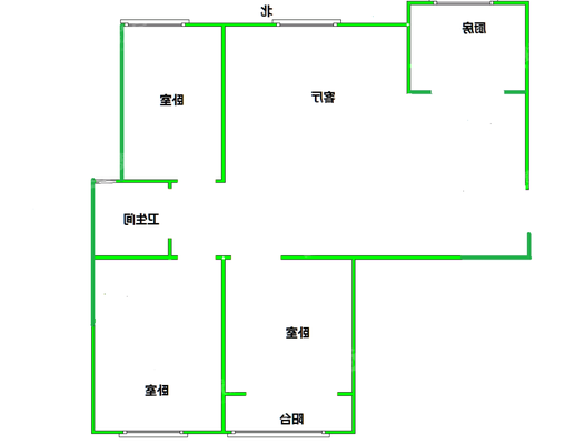 新城悦隽风华3室2厅1卫110㎡