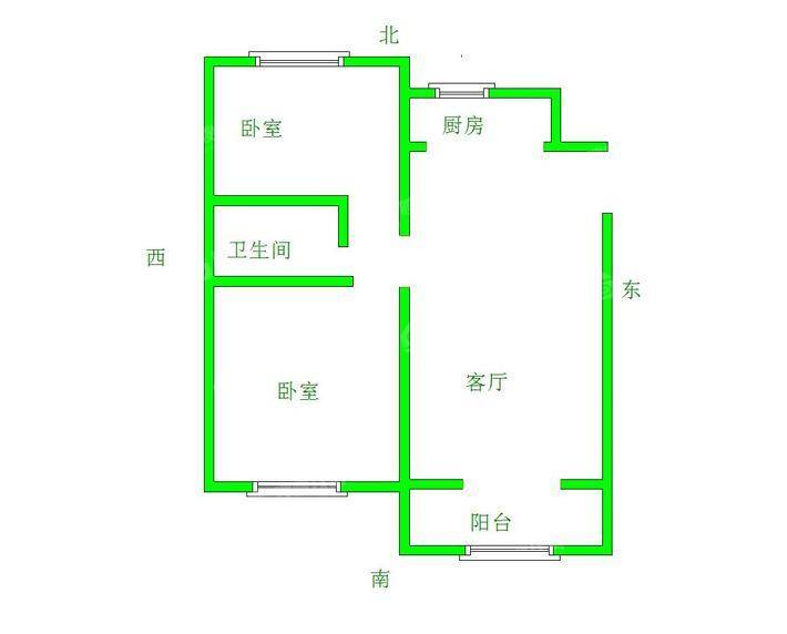 世纪家园2室2厅1卫93㎡
