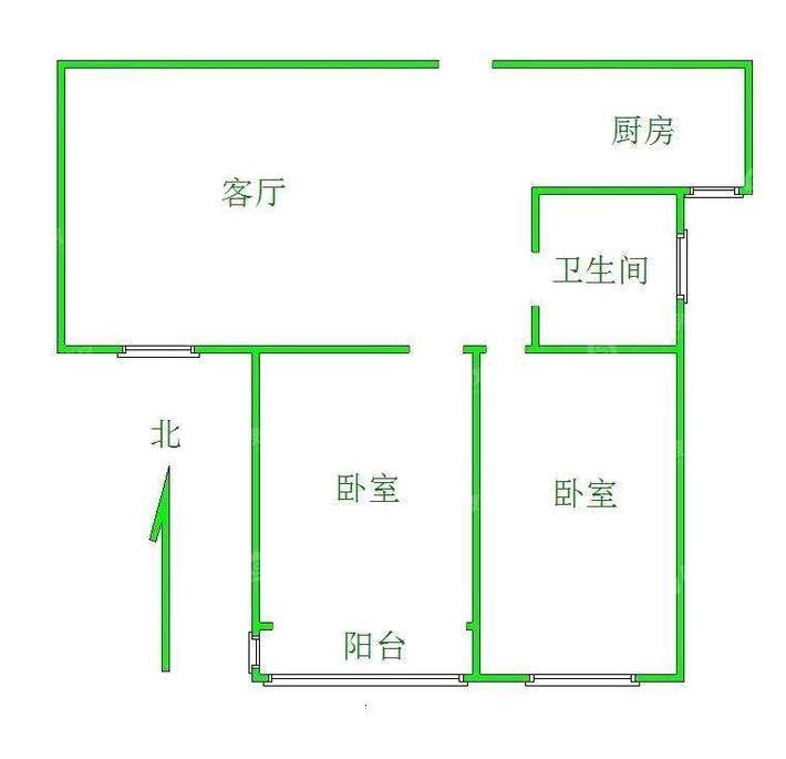万泰丽景西区2室2厅1卫77㎡