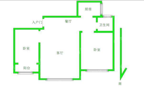 塞纳左岸2室1厅1卫95㎡