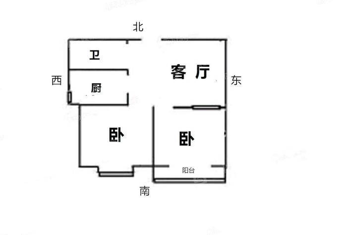 颐和文园东院2室1厅1卫84㎡