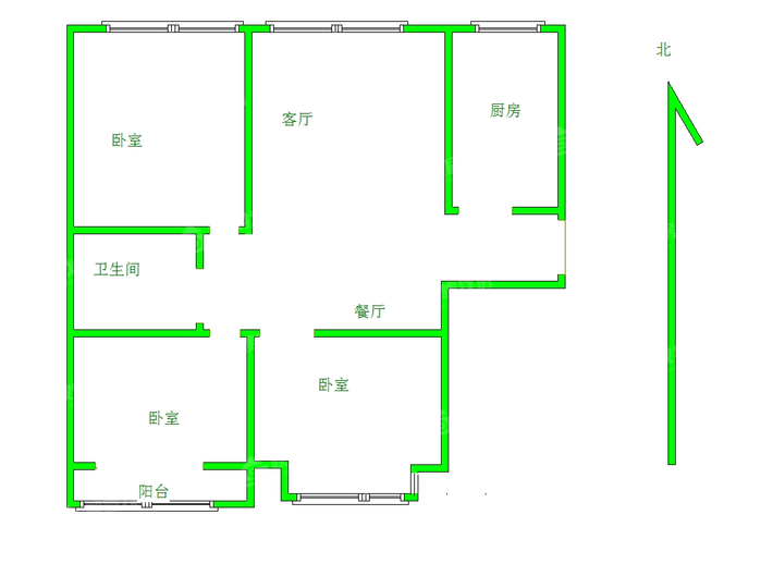 御宇国际二期（雅瑞苑）3室2厅1卫114㎡
