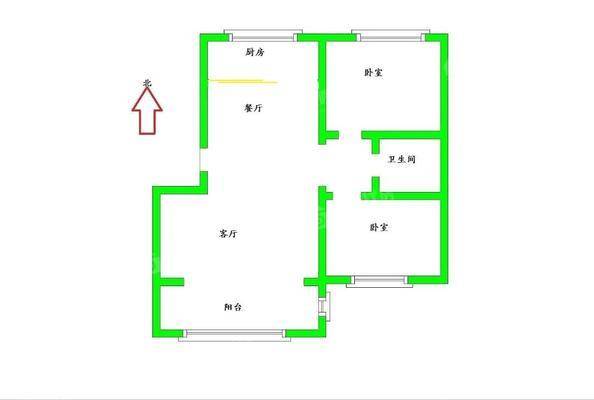 百合世嘉2室2厅1卫94㎡