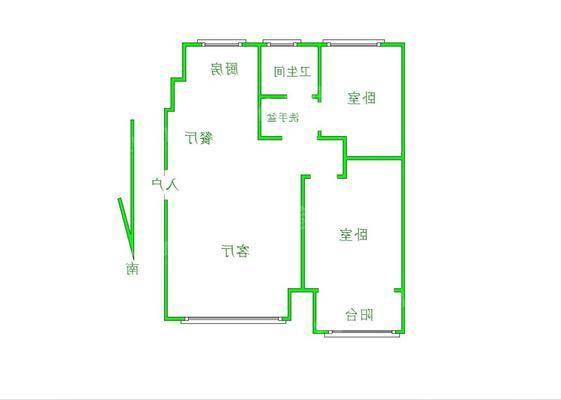 阿尔卡迪亚锦绣天地B区2室2厅1卫80㎡
